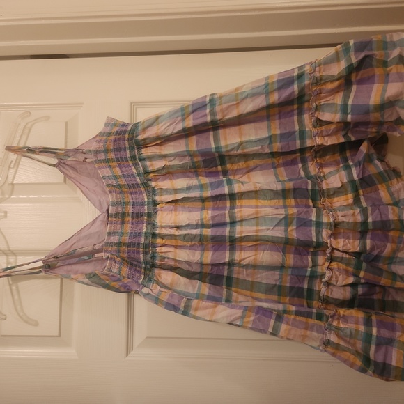 Wild Fable Plaid Spring Dress with Lining and Elastic Back - Picture 5 of 7